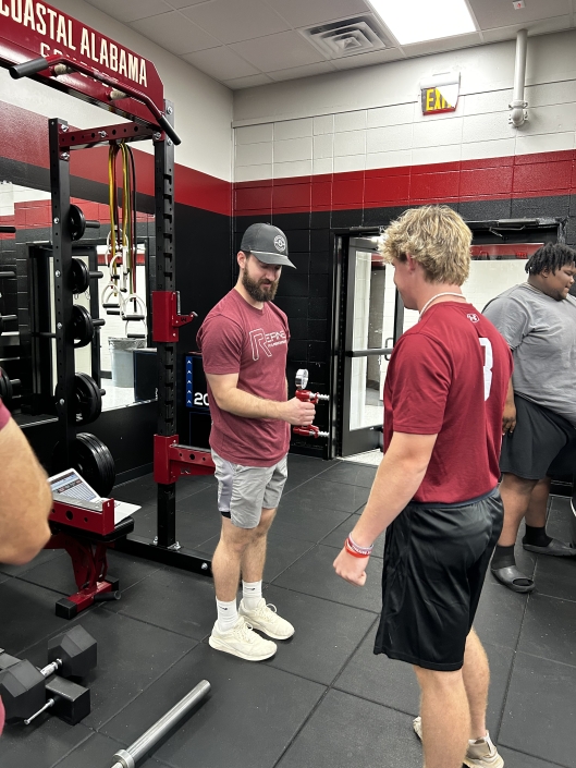 Grip Testing During Refine PT Baseball Assessment